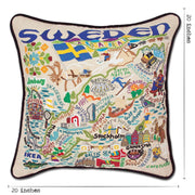 Quirks! Pillows Sweden Hand-Embroidered Pillow