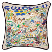 Quirks! Pillows Sweden Hand-Embroidered Pillow