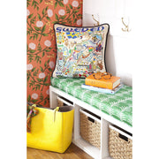 Quirks! Pillows Sweden Hand-Embroidered Pillow