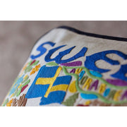 Quirks! Pillows Sweden Hand-Embroidered Pillow
