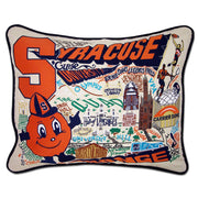 Quirks! Pillows Syracuse University Collegiate Hand-Embroidered Pillow