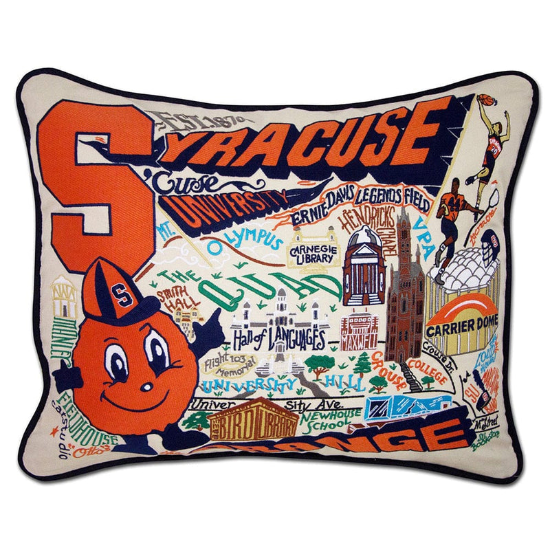 Quirks! Pillows Syracuse University Collegiate Hand-Embroidered Pillow