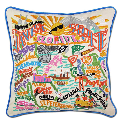Quirks! Pillows Tampa - St. Pete, FL Hand-Embroidered Pillow