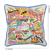 Quirks! Pillows Tampa - St. Pete, FL Hand-Embroidered Pillow