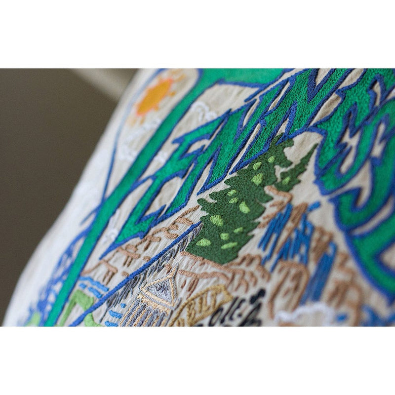 Quirks! Pillows Tennessee Hand-Embroidered Pillow