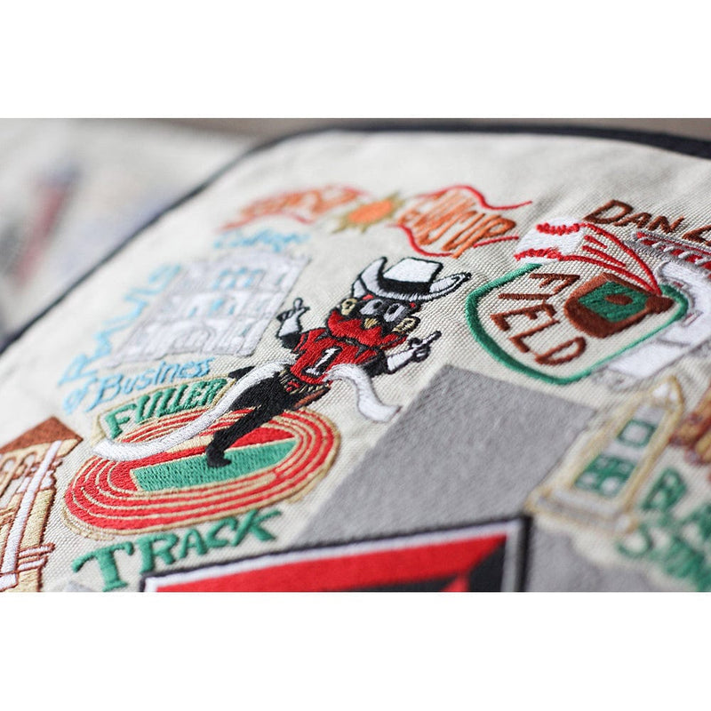 Quirks! Pillows Texas Tech University Collegiate Embroidered Pillow by Cat Studio