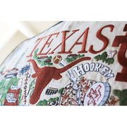 Quirks! Pillows Texas, University of Collegiate Embroidered Pillow by CatStudio