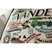 Quirks! Pillows Vanderbilt University Collegiate Hand-Embroidered Pillow