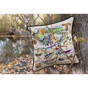 Quirks! Pillows Vermont Hand-Embroidered Pillow