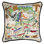 Quirks! Pillows Vermont Hand-Embroidered Pillow