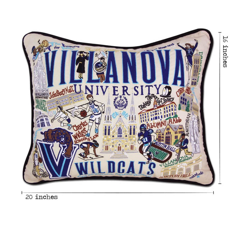 Quirks! Pillows Villanova University Collegiate Embroidered Pillow by CatStudio