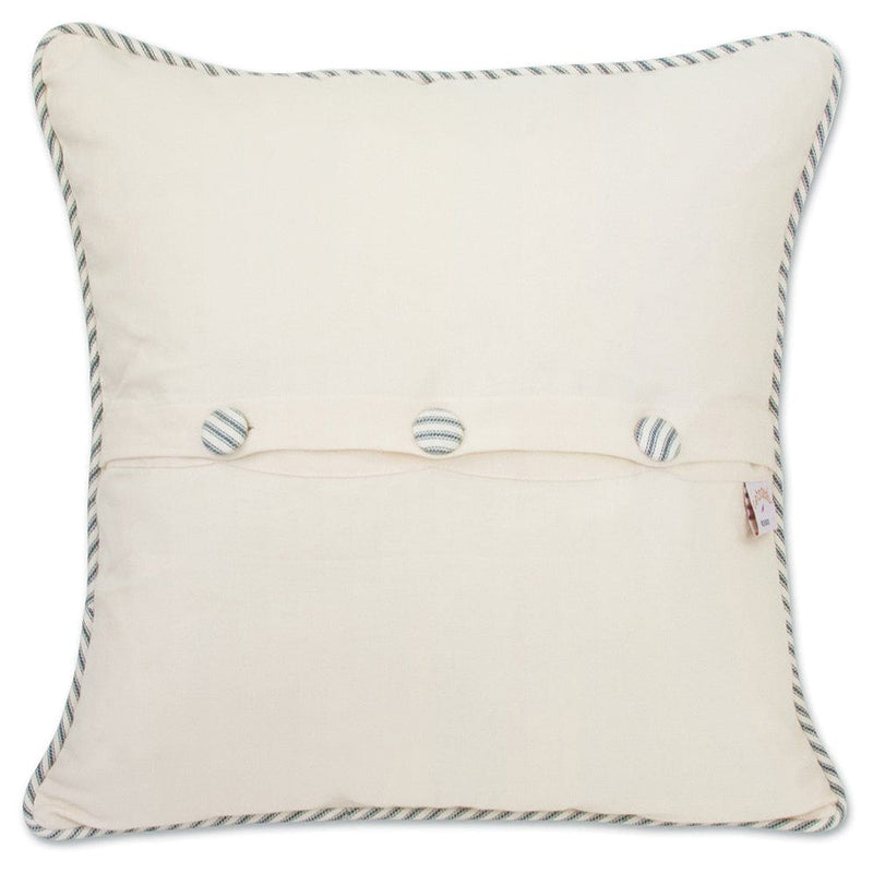 Quirks! Pillows Virgin Islands Hand-Embroidered Pillow