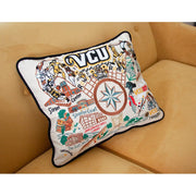 Quirks! Pillows Virginia Commonwealth University (VCU) Collegiate Embroidered Pillow by Cat Studio