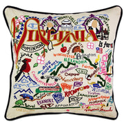 Quirks! Pillows Virginia Hand-Embroidered Pillow