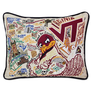 Quirks! Pillows Virginia Tech Collegiate Hand-Embroidered Pillow