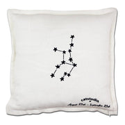 Quirks! Pillows Virgo Astrology Hand-Embroidered Pillow by Cat Studio