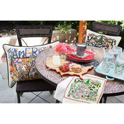 Quirks! Pillows Washington Hand-Embroidered Pillow