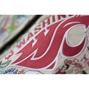 Quirks! Pillows Washington State University Collegiate Embroidered Pillow by CatStudio
