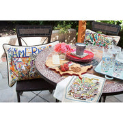 Quirks! Pillows Wisconsin Hand-Embroidered Pillow