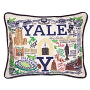 Quirks! Pillows YALE Collegiate Hand-Embroidered Pillow