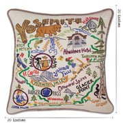 Quirks! Pillows Yosemite Hand-Embroidered Pillow