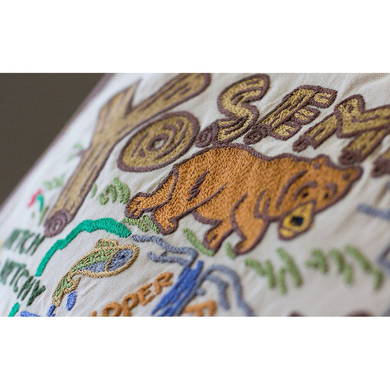 Quirks! Pillows Yosemite Hand-Embroidered Pillow