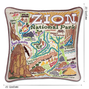 Quirks! Pillows Zion Hand-Embroidered Pillow
