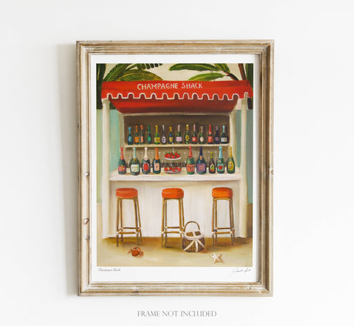 Quirks! Posters, Prints, & Visual Artwork Champagne Shack Art Print - 8.5 X 11" by Janet Hill