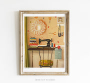 Quirks! Posters, Prints, & Visual Artwork Hipster Crafter Art Print - 8.5" X 11" by Janet Hill
