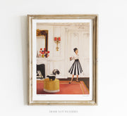 Quirks! Posters, Prints, & Visual Artwork Lisette vs The Skunk Art Print - 8.5" X 11" by Janet Hill