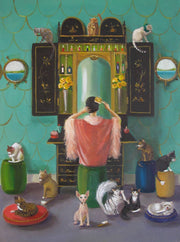 Quirks! Posters, Prints, & Visual Artwork Miss Mink Lesson 1 Art Print by Janet Hill