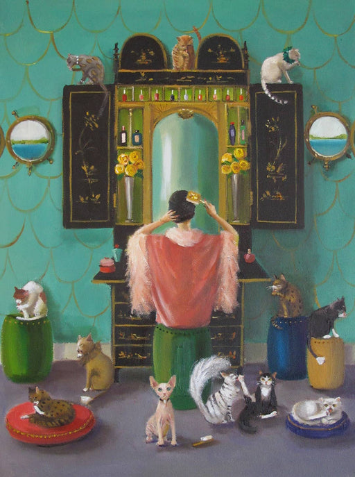 Quirks! Posters, Prints, & Visual Artwork Miss Mink Lesson 1 Art Print by Janet Hill