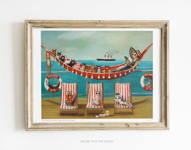 Quirks! Posters, Prints, & Visual Artwork Miss Mink Lesson 13 Art Print by Janet Hill