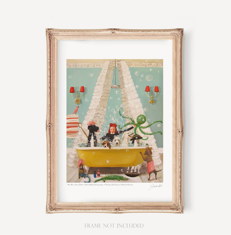 Quirks! Posters, Prints, & Visual Artwork Miss Moon Lesson Thirteen. Art Print - 11" X 14" by Janet Hill