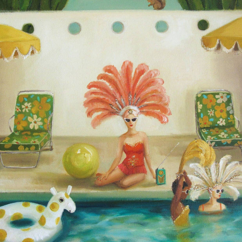 Quirks! Posters, Prints, & Visual Artwork Poolside Art Print - 8.5" X 11" by Janet Hill