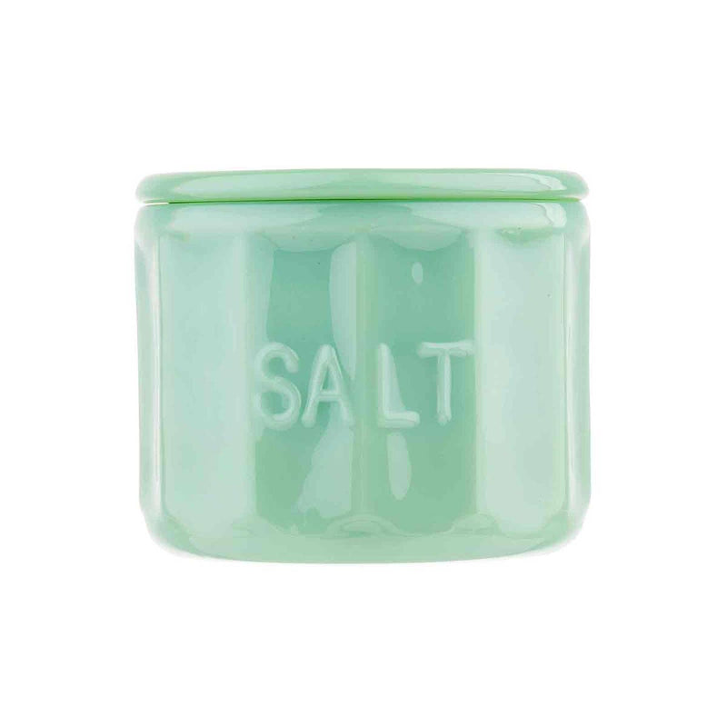 Quirks! salt cellar Jadeite Glass Collection Salt Cellar With Lid