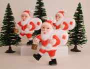 Quirks! Santa - 2.25" Tall - Set of 2 - 1960s Retro Style