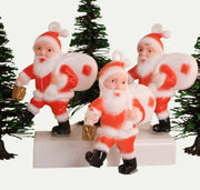 Quirks! Santa - 2.25" Tall - Set of 2 - 1960s Retro Style