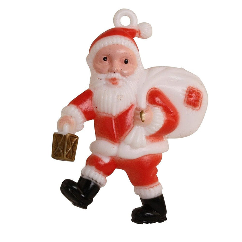 Quirks! Santa - 2.25" Tall - Set of 2 - 1960s Retro Style