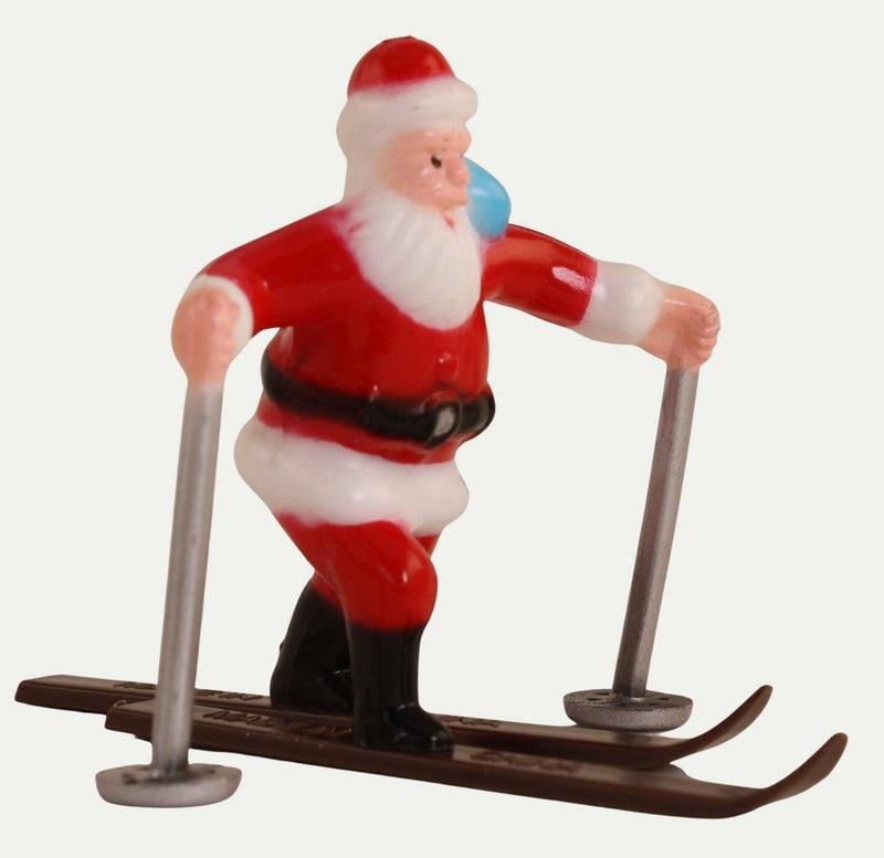 Quirks! Santa Skiers - 1960 Vintage - Two Figures