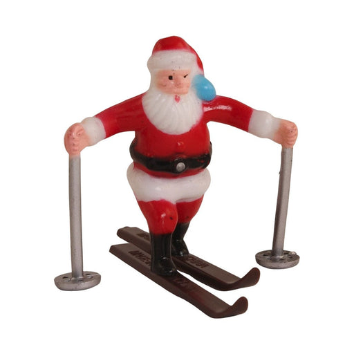 Quirks! Santa Skiers - 1960 Vintage - Two Figures