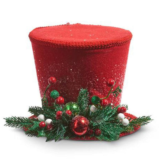 Quirks! Seasonal Decor 10.5" Red Top Hat by Raz Imports