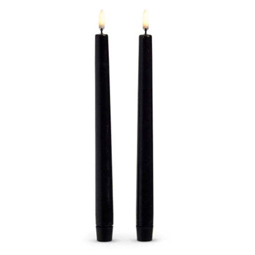 Quirks! Seasonal Decor 10" Black Wax Taper Candles