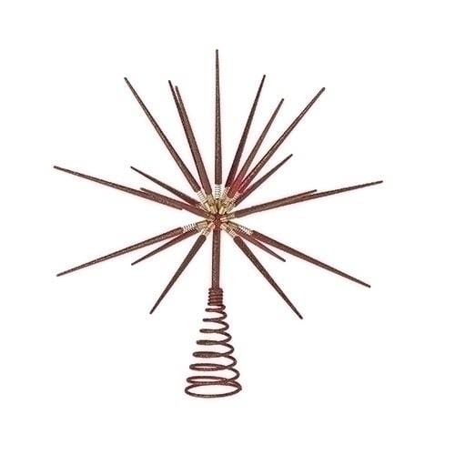 Quirks! Seasonal Decor 15" Atomic Red Burst Treetopper