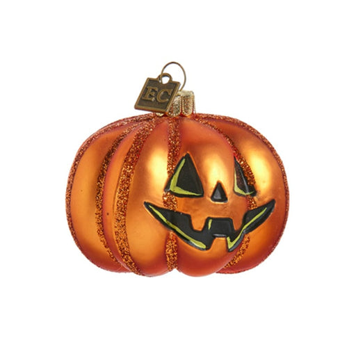 Quirks! Seasonal Decor 2.75" Pumpkin Glass Ornament by Eric Cortina