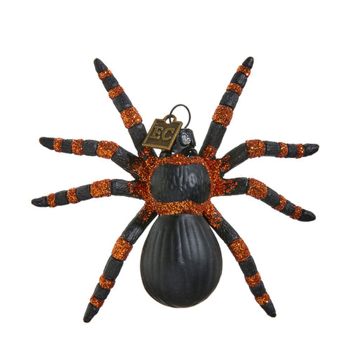Quirks! Seasonal Decor Along Came A Spider Glass Ornament by Eric Cortina