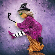 Quirks! Seasonal Decor Broomhilda Which Witch Ornament by December Diamonds