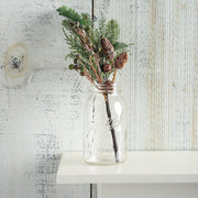 Quirks! Seasonal Decor, Christmas 18" Pine Bells Berry Pick SET OF 12