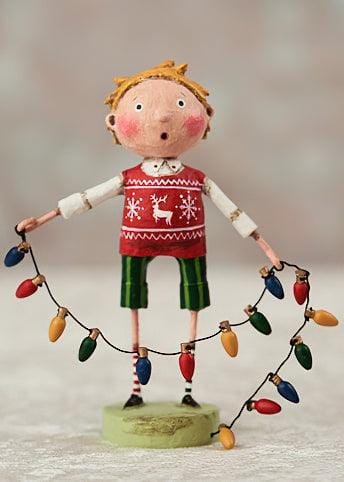 Quirks! Seasonal Decor, Christmas All Lit Up Holiday Figurine by Lori Mitchell