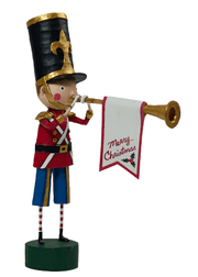 Quirks! Seasonal Decor, Christmas Announcing Christmas Figurine by Lori Mitchell *NEW for 2025*